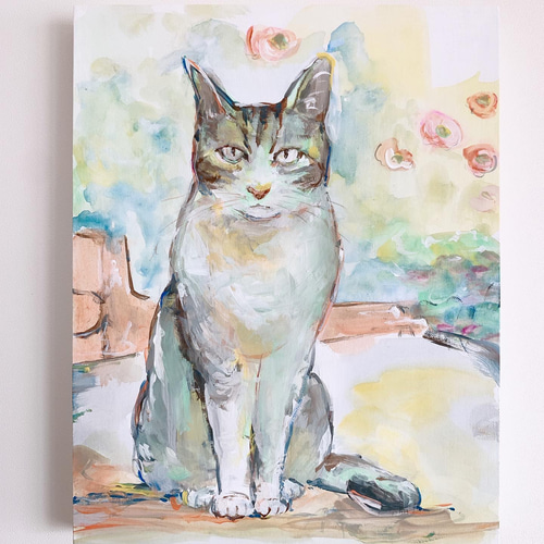 原画】猫の絵 絵画 Hang 通販 17878071｜Creema(クリーマ)