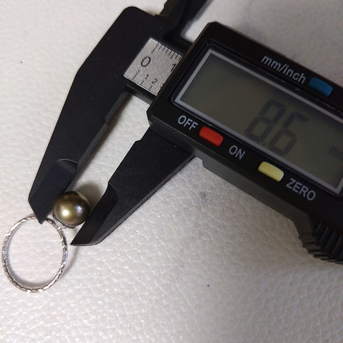 あこや黒真珠 リング 11号 8.6mm ゴールドオーラ シンプル 指輪 