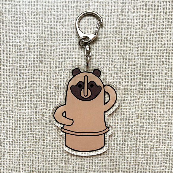 アクリルキーホルダー 埴輪タヌキ キーホルダー tanuki-ms 通販