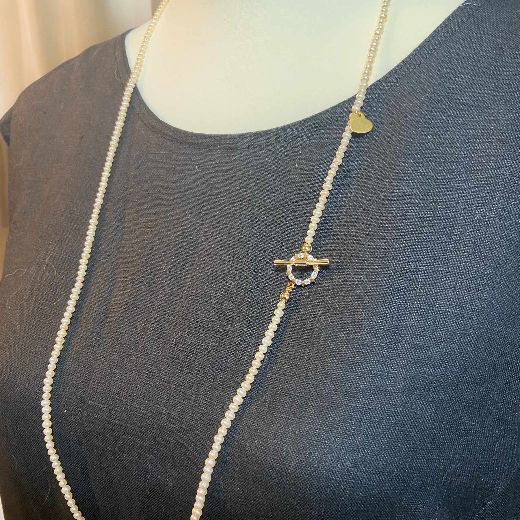 ✨淡水ベビーパールロングネックレス✨