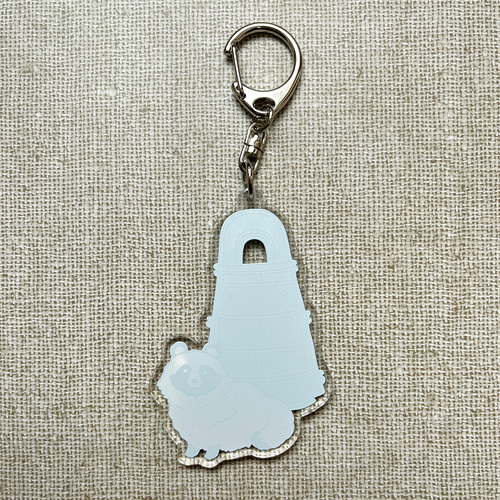 アクリルキーホルダー 銅鐸とタヌキ キーホルダー tanuki-ms 通販