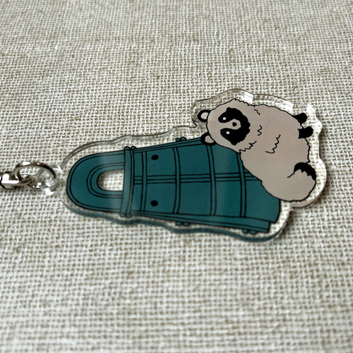 アクリルキーホルダー 銅鐸とタヌキ キーホルダー tanuki-ms 通販