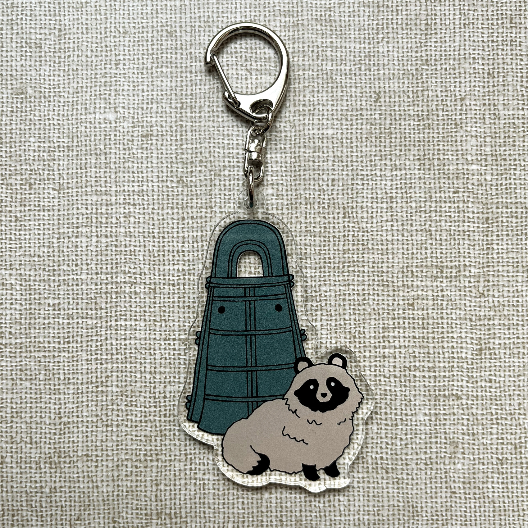セブンイレブン 冬ギフト 2025 アクリルキーホルダー 銅鐸とタヌキ tanuki-ms キーホルダー 手提げ・レッスンバッグ・入園グッズ