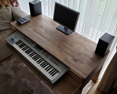 DTMデスク S145-55 DAW スライドテーブル(350) KOMPLETE KONTROL