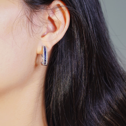 ♡サファイア♡k18♡ピアス