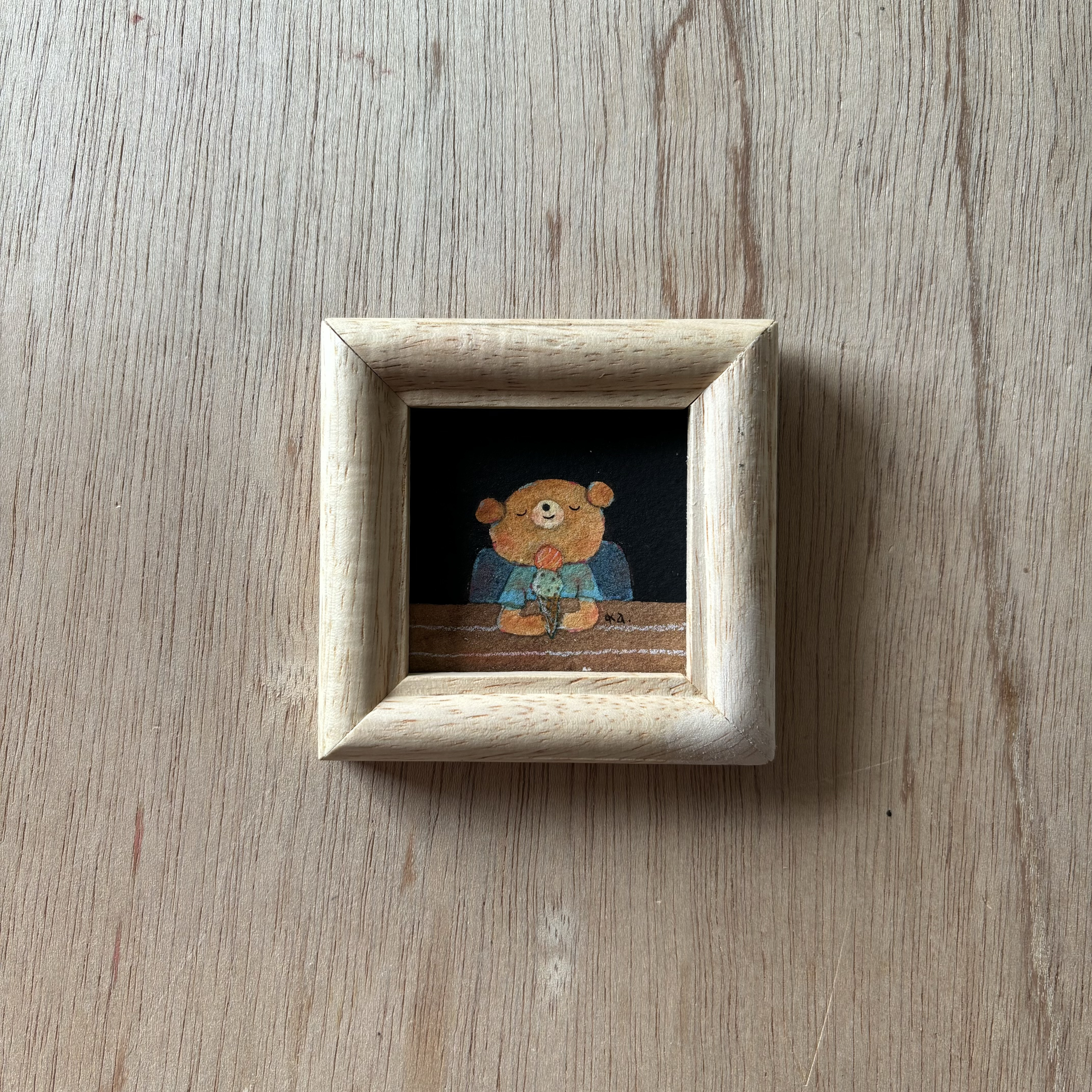 「アイスクリーム」ミニ額　原画