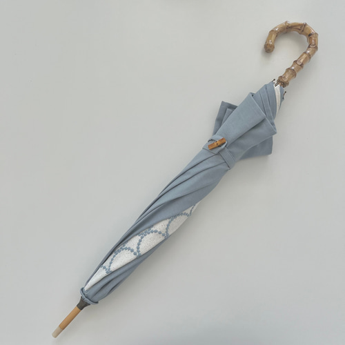 ☆完成品☆ミナペルホネン タンバリン日傘(ブルーグレー) 傘 ☆完成品☆ミナペルホネン タンバリン日傘(ブルーグレー) 傘