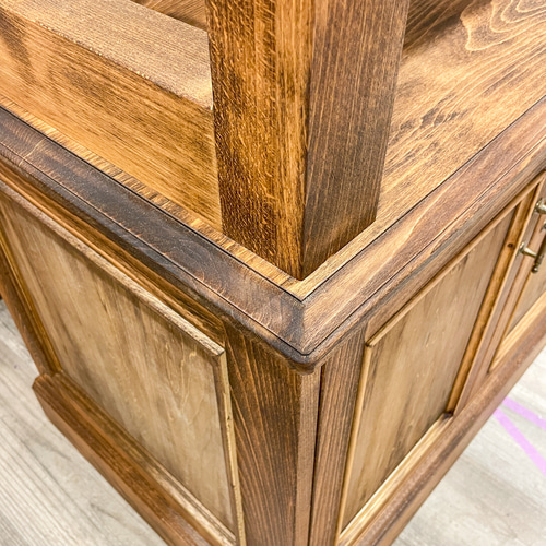 フランスアンティーク調ディスプレイシェルフ かわいい店舗什器