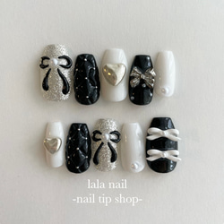 ネイルチップ リボンネイル キルティングネイル ネイルチップ（つけ爪