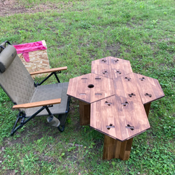 六角桌全套 - 專用盒可變成垃圾桶 第4張的照片