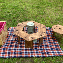 六角桌全套 - 專用盒可變成垃圾桶 第1張的照片