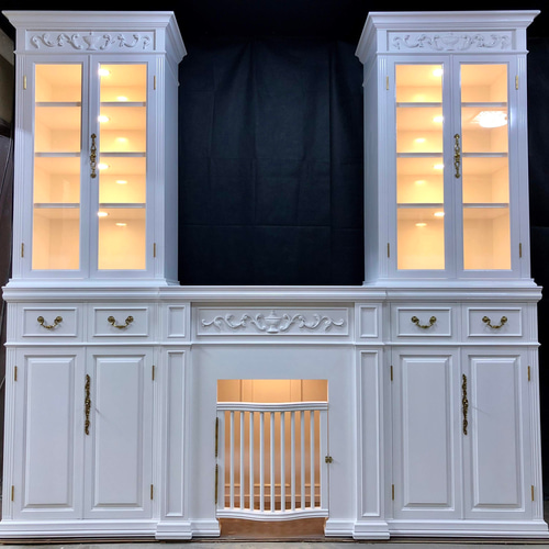 受注製作】アンティーク調壁面収納 (キャビネット) チェスト  