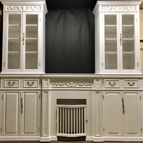 受注製作】アンティーク調壁面収納 (キャビネット) チェスト  