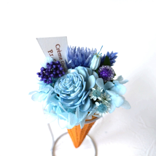 ドライフラワー寄せ植え CT触媒加工 アイスコーン ドライフラワー 花