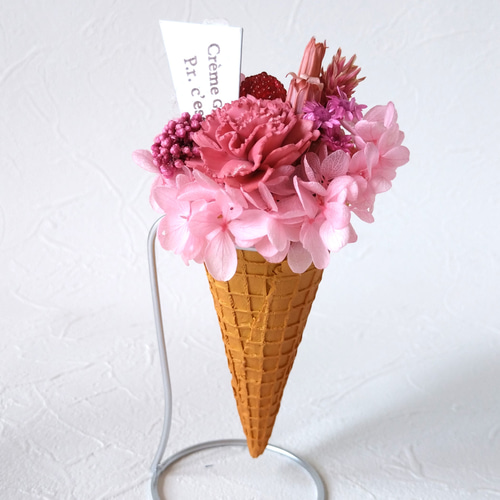 ドライフラワー寄せ植え CT触媒加工 アイスコーン ドライフラワー 花