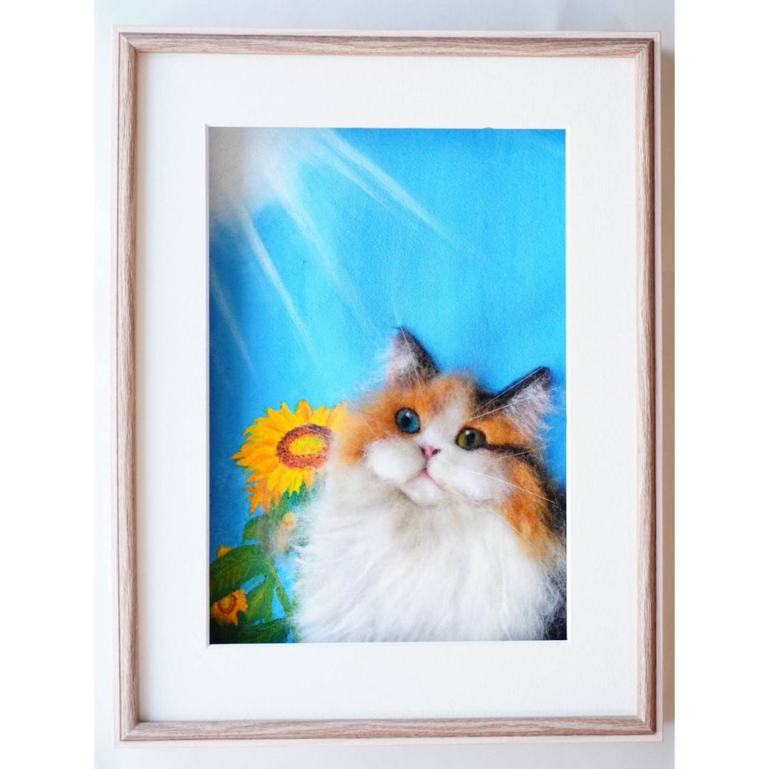羊毛画　「太陽‐Sun‐」タロットカード　モチーフ 16,280円