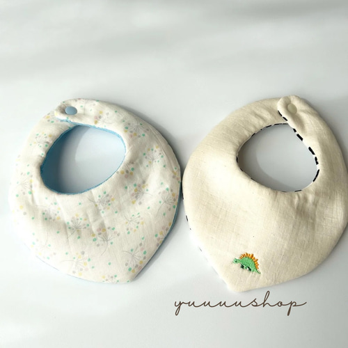 名入れOK/ 吸収力バツグンなバンダナ スタイ 優しい肌触り 厚みのある  