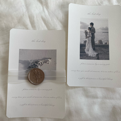 結婚式 招待状 10セット1700円(1セットあたり170円) 招待状 tuku