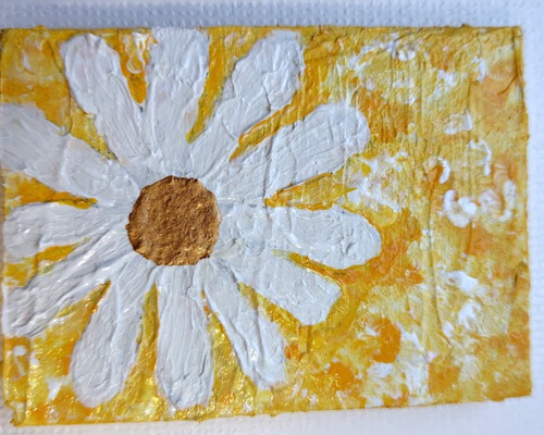 黄色 イエロー インテリア 花の絵 花柄 アート 絵画 原画 母の日 黄色 イエロー インテリア 花の絵 花柄 アート 絵画 原画 母の日