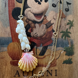 ニイハウモミとカヘレラニシェルのロングピアス ニイハウモミとカヘレラニシェルのロングピアス ピアス