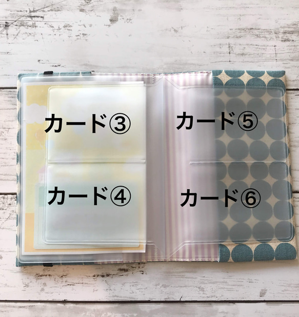 お薬手帳 も入る！ 診察券 & 保険証ケース(くまのかお・ナチュラル) 8枚目の画像