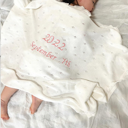 刺繍 名入れブランケット】ブランケット 名入れ 刺繍名入れ 出産