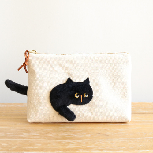 一点限定 黒猫のトートバッグとポーチセット トートバッグ