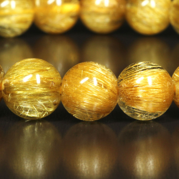 ゴールドキャッツアイルチル　ブレスレット②（鑑別書付き） ゴールドキャッツアイルチル ブレスレット②（鑑別書付き） 鑑別書付