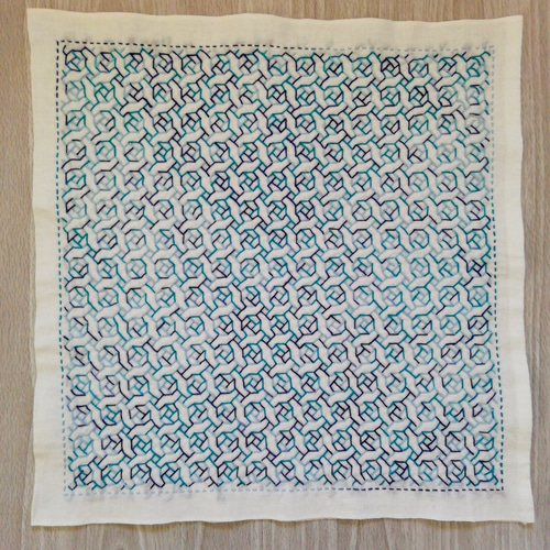 刺し子のふきん☆ローズガーデン その他キッチン小物 *Blue Bee* 通販