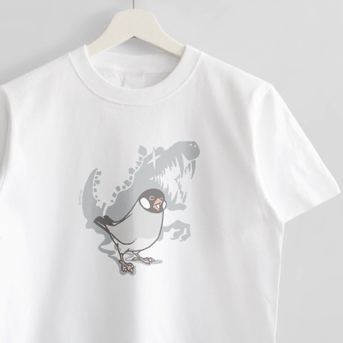 【フェアリーグランジ】鸟鸟一联イラスト ギャルイラストTシャツ y2k 平成ギャル フェアリーグランジ ブラック キャラクターT