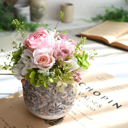 ひーちゃんさま専用アメリカンフラワー　クリスマスアレンジ 639 ディップアート クリスマスオーナメントを作ってみました