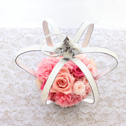 受付に誕生日に クラウンアレンジピンク 結婚 お祝い 記念日 王冠