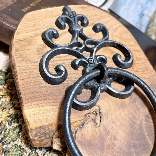 アンティークタオルフック タオルハンガー ラック タオルバー タオル掛けタオルリング 真鍮