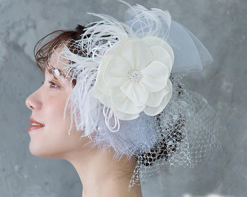 ヘッドドレス【ボーテ】H-64|ウエディング 前撮り 結婚式 花嫁 髪飾り