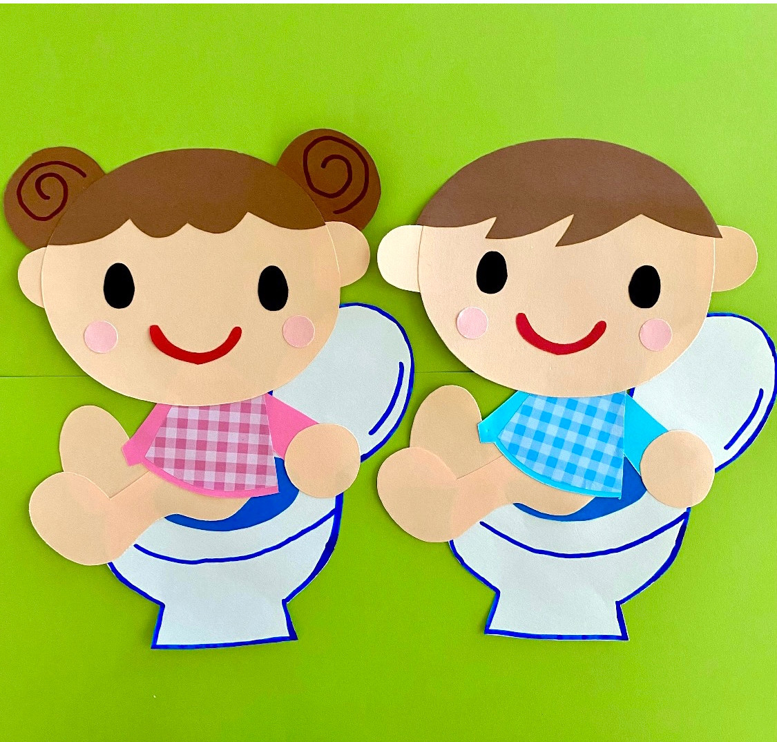 保育園 幼稚園 トイレ表示 男の子 女の子 壁面 かわい