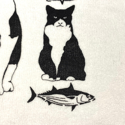 【ハチワレブラザーズ】タオルハンカチ 猫柄 パイル生地 綿100% ハンカチ 4枚目の画像