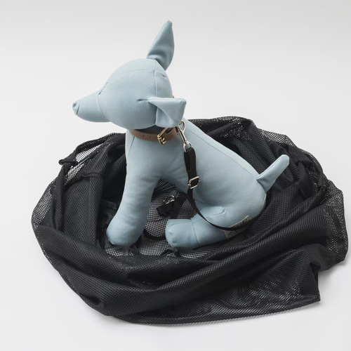 FuFu フワモコベッドキャリー ブラック ー ペットキャリー