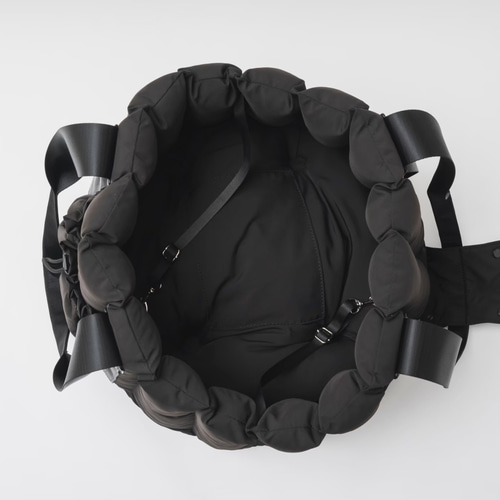 FuFu フワモコベッドキャリー ブラック ー ペットキャリー