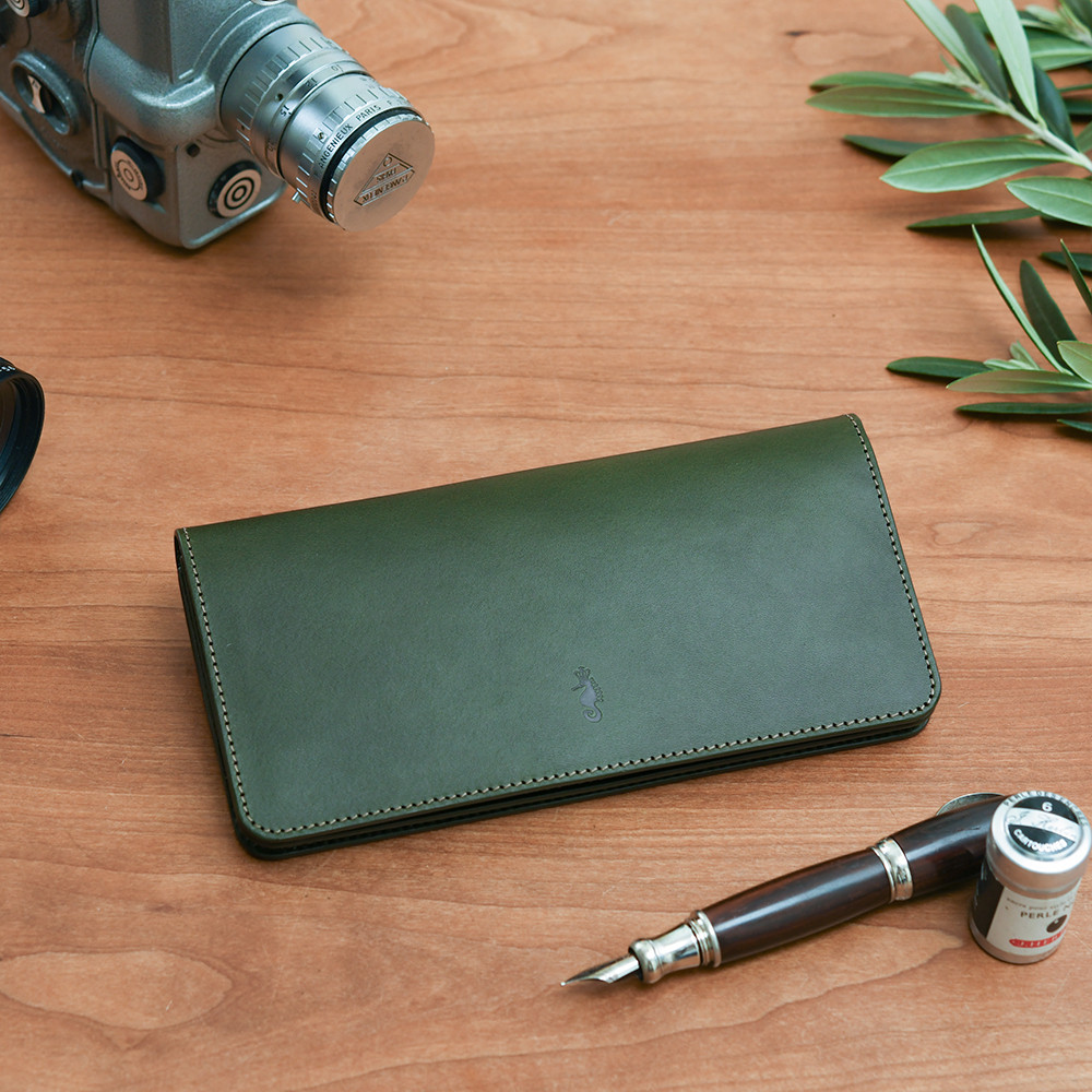 Ryu 長財布 オリーブグリーン