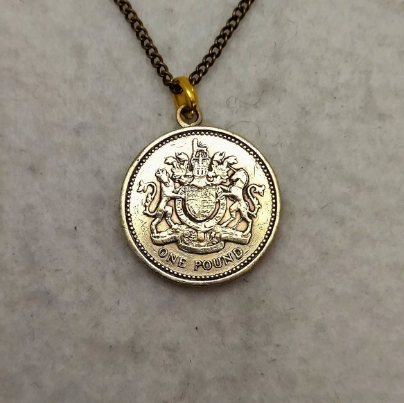 高評価なギフト イギリスの国章コインネックレス ネックレス・ペンダント aotama アクセサリー