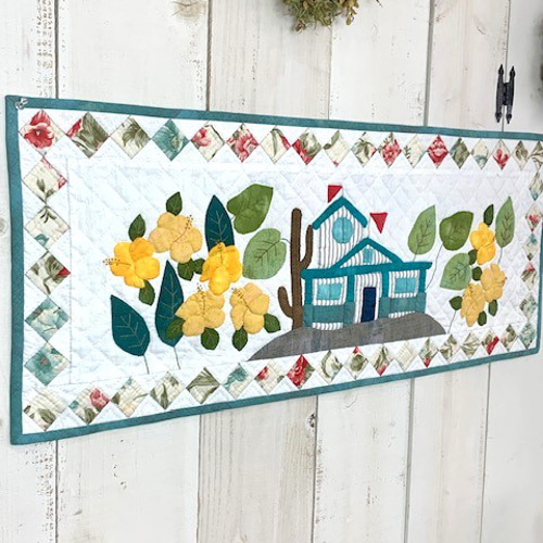 パッチワークタペストリーキット/夏のガーデンタペストリー