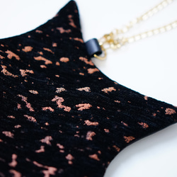 織り生地の星ポーチ(スマホの入るミニバッグ) 6枚目の画像