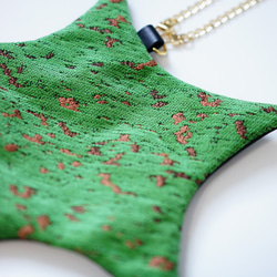 織り生地の星ポーチ(スマホの入るミニバッグ) 7枚目の画像