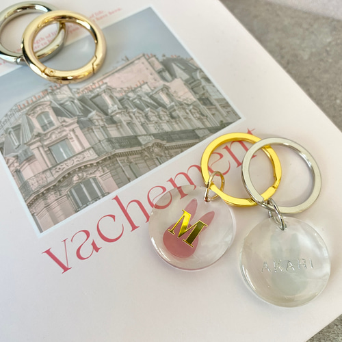 mimikoページ　名入れチャーム　らレジンキーホルダー mimikoページ 名入れチャーム らレジンキーホルダー