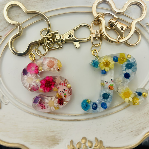 イニシャルキーホルダー レジン作品 オーダー可能 その他