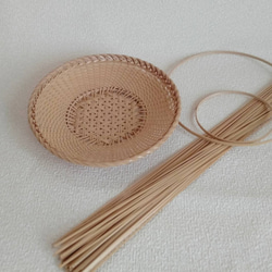 かご花入 竹工芸 竹編み 籠花入 篭 茶道 華道 碌々斎好 手付置籠花入