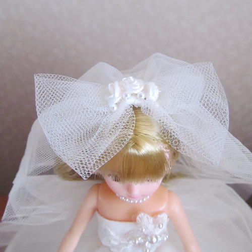 リカちゃんのお洋服＊＊ウエディングドレスドレス＊ベール