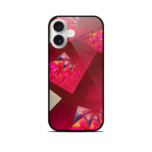 華札 - 和風 角丸型 強化ガラスiPhoneケース【和柄/スマホケース
