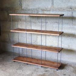 アイアンシューズラック(ワイド)5段×5足25足用 靴箱・下駄箱・シューズ