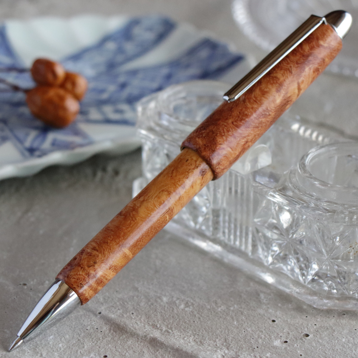 スタビライズドウッドアンボイナバール花梨瘤